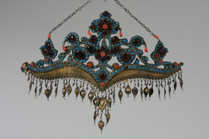 0371 Tilla-kosh (diadem). Tashkent , nineteenth century